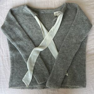 Small Gray Sezane Sweater